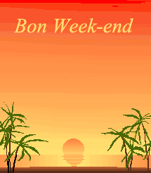 Gif bon week-end levé de soleil